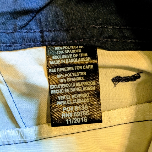 Beverly Hills Polo Club Men's Golf Casual Dress Walking Shorts Belt Blue Sz 34 - Picture 3 of 9